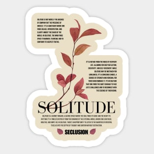 SOLITUDE Sticker